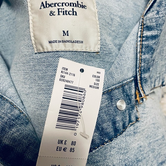 Abercrombie & Fitch Light Blue Denim Jacket - Picture 7 of 11